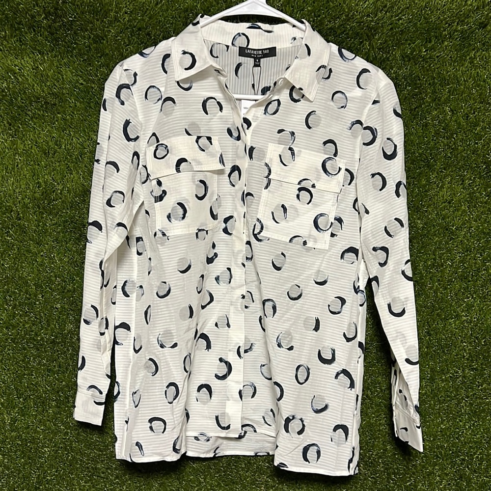 ⭐️LAFAYETTE 148 Zora Blouse